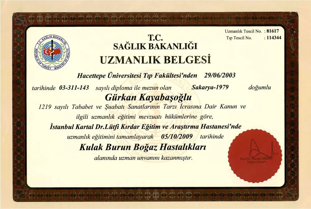 Doctor Gürkan Kayabaşoğlu