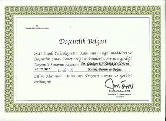 Doctor Gürkan Kayabaşoğlu